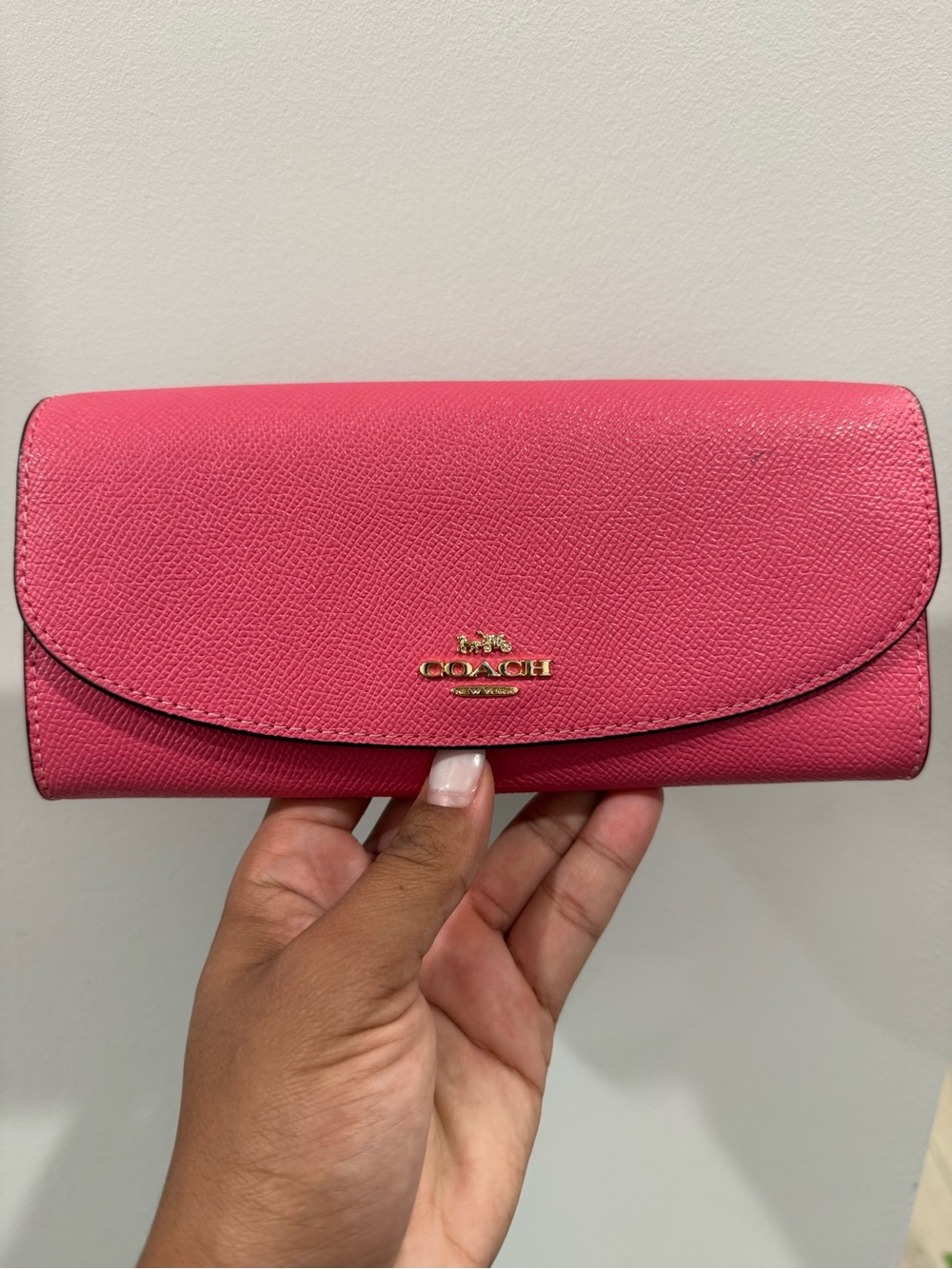 COACH Pink Leather Wallet
